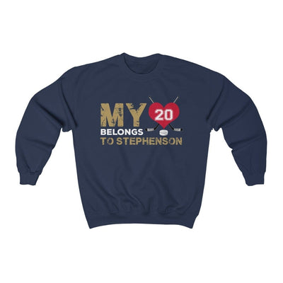Sweatshirt Navy / S My Heart Belongs To Stephenson Unisex Crewneck Sweatshirt