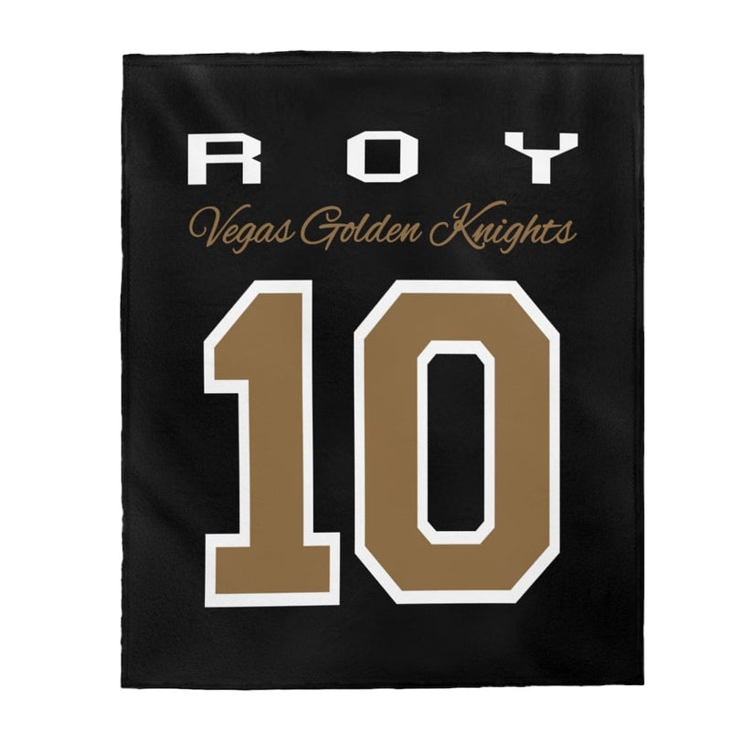 All Over Prints Roy 10 Vegas Golden Knights Velveteen Plush Blanket