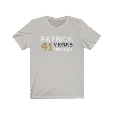 T-Shirt Silver / S Patrick 41 Vegas Hockey Unisex Jersey Tee