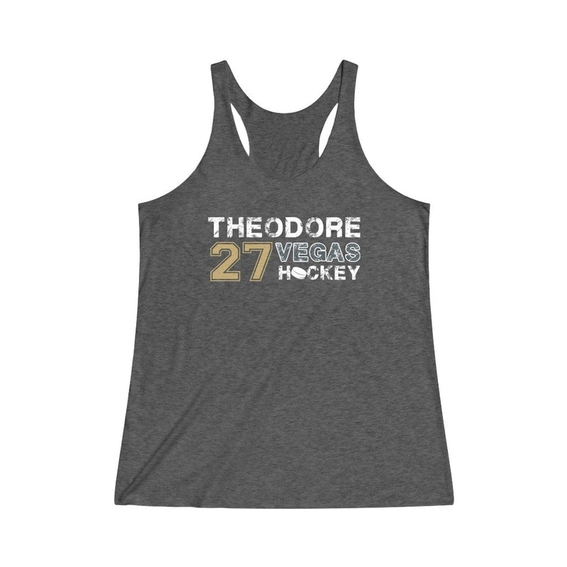 Tank Top Theodore 27 Vegas Hockey Women's Tri-Blend Racerback Tank