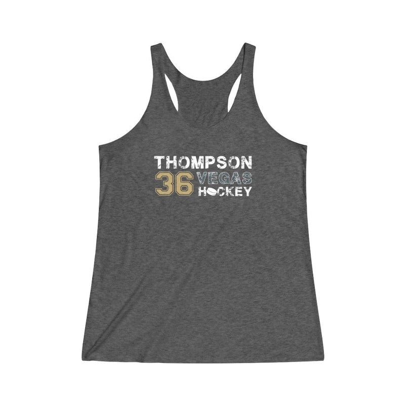 Tank Top Thompson 36 Vegas Hockey Women's Tri-Blend Racerback Tank