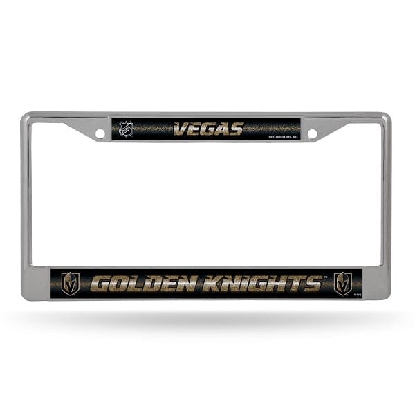 Vegas Golden Knights Bling Glitter Chrome License Plate Frame