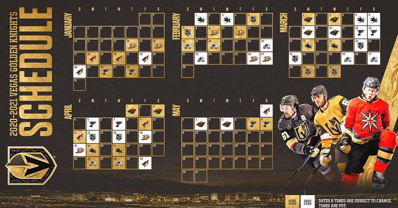 NHL Announces Vegas Golden Knights 2020-21 Schedule