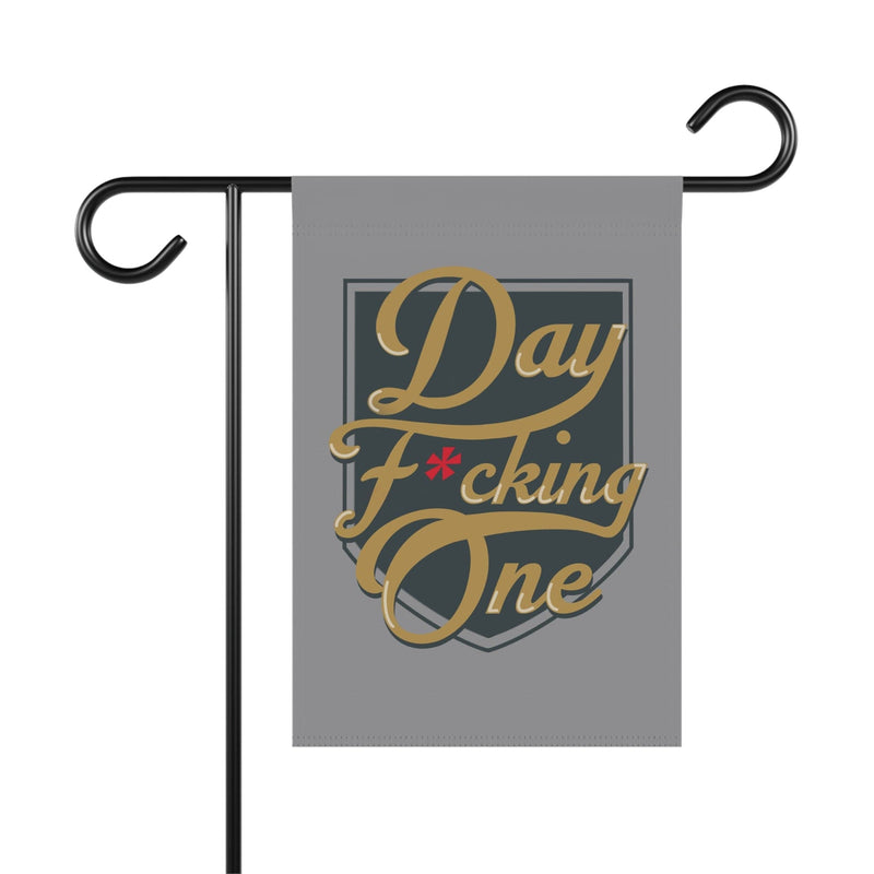 "Day F*cking One" Vegas Golden Knights Garden Flag