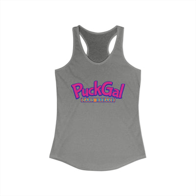 Puck Gal Card Breaks Racerback Tank Top