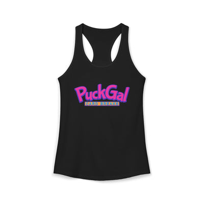 Puck Gal Card Breaks Racerback Tank Top