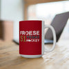 Mug Froese 51 Vegas Hockey Ceramic Coffee Mug In Red, 15oz