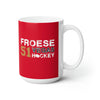 Mug Froese 51 Vegas Hockey Ceramic Coffee Mug In Red, 15oz