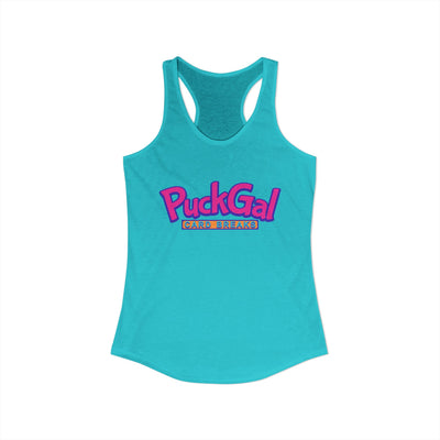 Puck Gal Card Breaks Racerback Tank Top