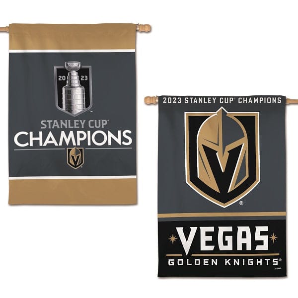 Vegas Golden Knights Road Jersey Horizontal Striped Deluxe Flag