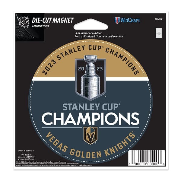 2023 Stanley Cup Champions Vegas Golden Knights Die-Cut Magnet, 5 Inch
