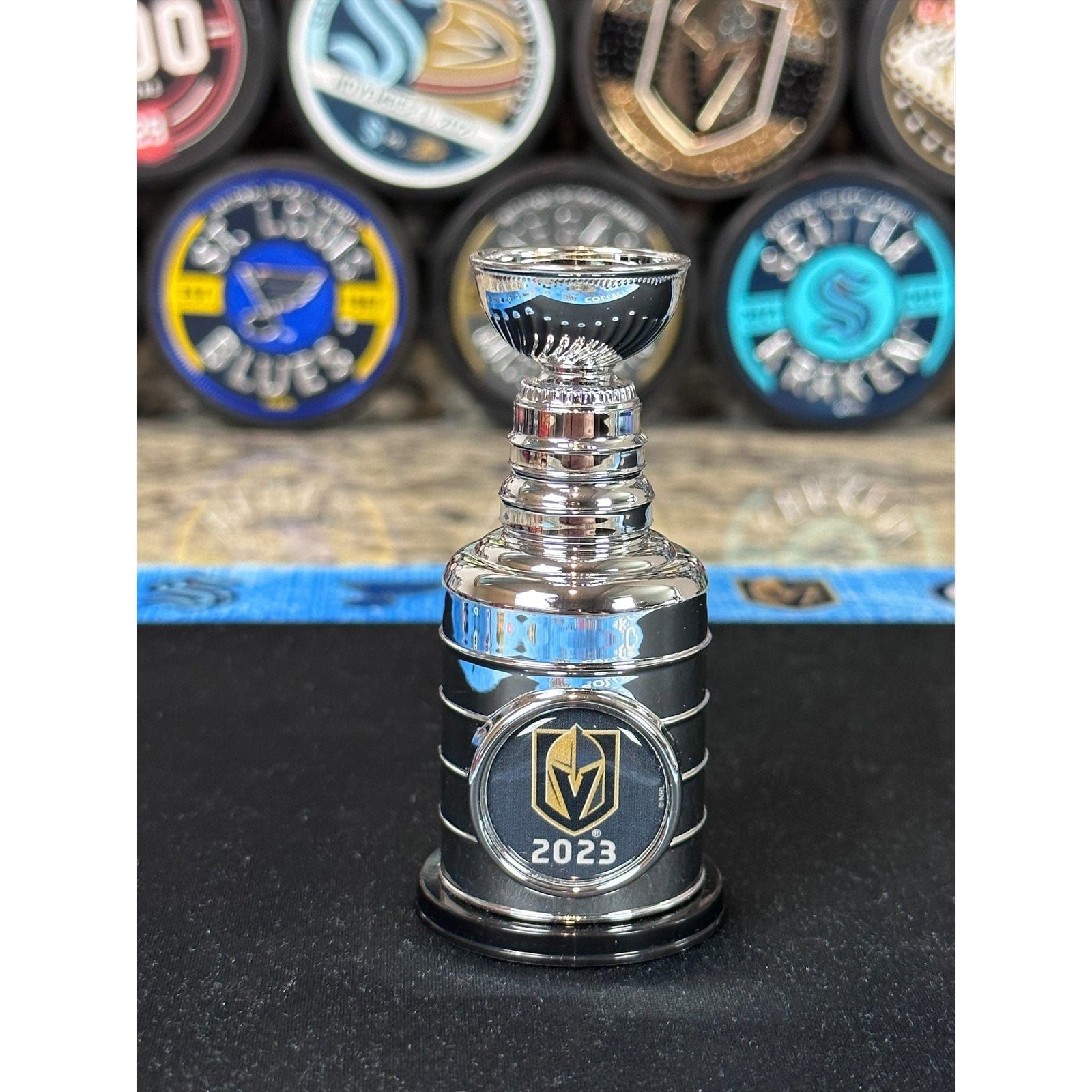 2023 Stanley Cup Champions Vegas Golden Knights Mini Stanley Cup Replica, 3.25"