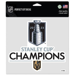 2023 Stanley Cup Champions Vegas Golden Knights White Perfect Cut Decal,  4x4 Inch