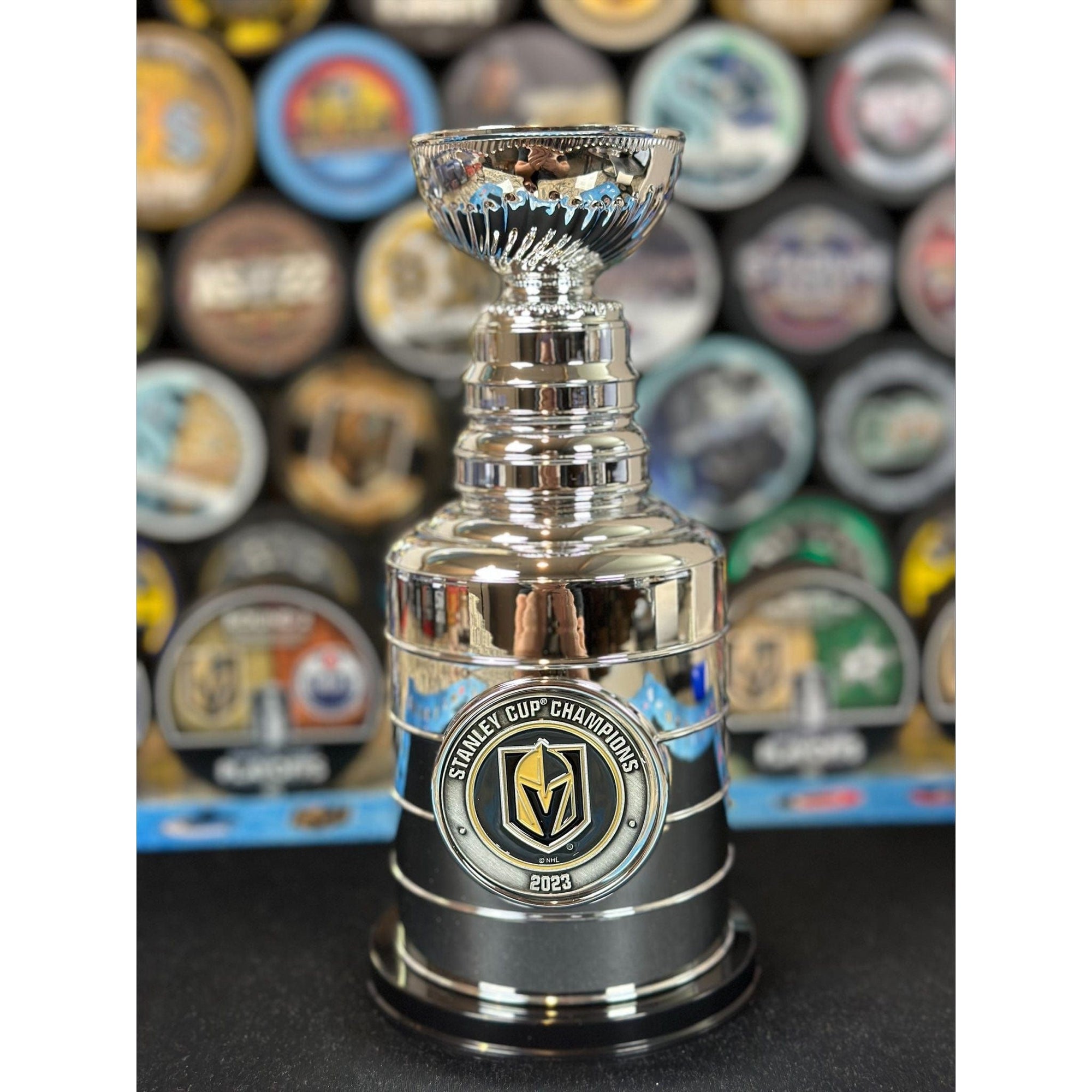2023 Stanley Cup Champions Vegas Golden Knights Stanley Cup Replica With Medallion, 8"