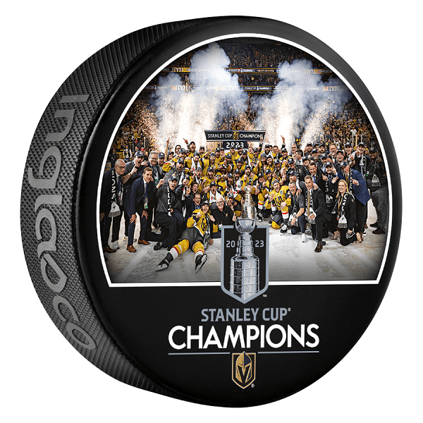 2023 Stanley Cup Champions Vegas Golden Knights Team Celebration Souvenir Puck