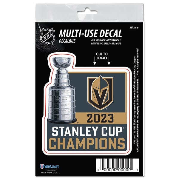 2023 Stanley Cup Champions Vegas Golden Knights Team Color Multi-Use Decal, 3x5 Inch