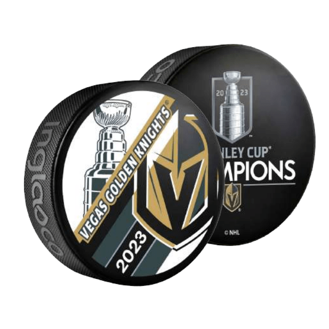 Vegas Golden Knights Hockey Puck 2023 Stanley Cup Champions Two-Sided