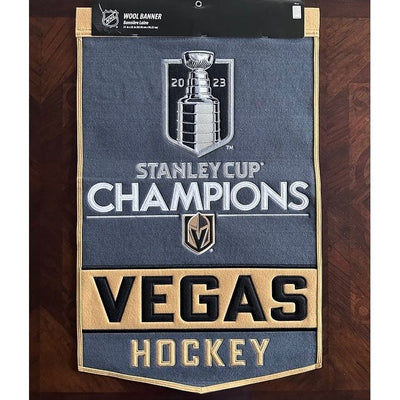 2023 Stanley Cup Champions Vegas Golden Knights Wool Banner 24x38"