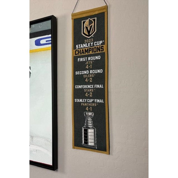 2023 Stanley Cup Champions Vegas Golden Knights Single Sided Vertical Flag,  28x40