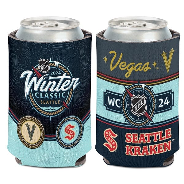 2024 NHL Winter Classic Vegas Golden Knights vs. Seattle Kraken Can Cooler, 12 oz