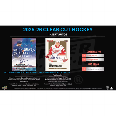 Puck Gal Card Breaks #2381: NEW 2025-26 Clear Cut "Take Or Pass" Inner Case Break (14 Participants)