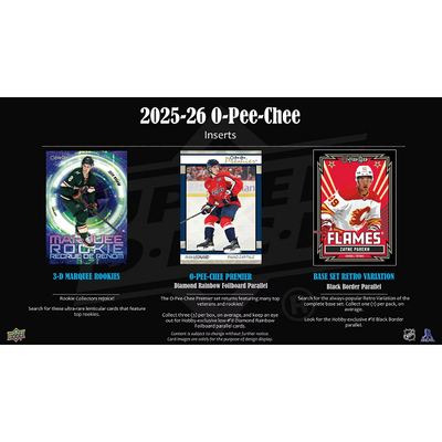 Puck Gal Card Breaks #2045 NEW RELEASE DAY 2025-26 O-Pee-Chee Hobby!