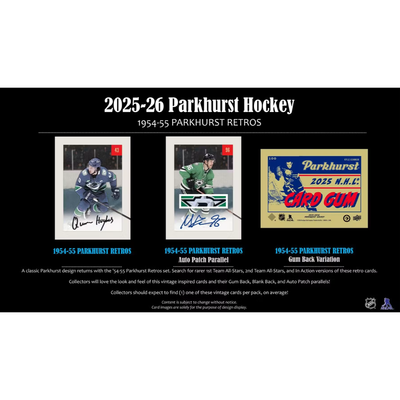 Puck Gal Card Breaks Public #232: New Release 2025-26 Parkhurst Hockey 4-Box Break