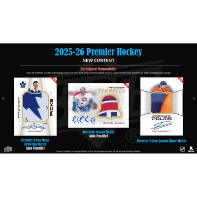 Puck Gal Card Breaks #2401: 2025-26 Premier Master Case Pick Your Team (10 Boxes)!