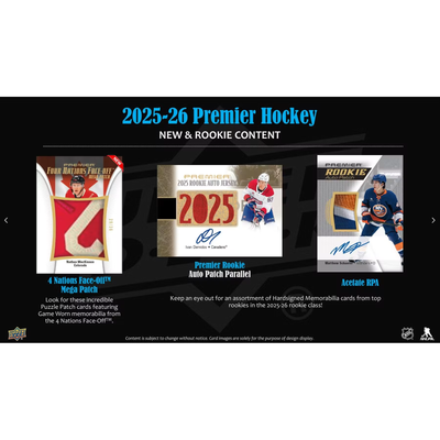 Puck Gal Card Breaks #2401: 2025-26 Premier Master Case Pick Your Team (10 Boxes)!