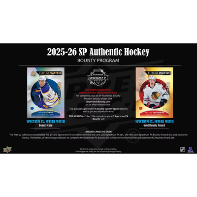 Puck Gal Card Breaks #2305: 2025-26 SP Authentic New Release 5-Box Randomizer