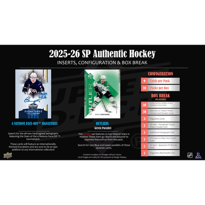 Puck Gal Card Breaks #2305: 2025-26 SP Authentic New Release 5-Box Randomizer