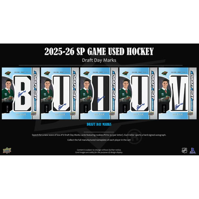 Puck Gal Card Breaks Public #210F - NEW Release 2025-26 SP Game Used Combo Break!