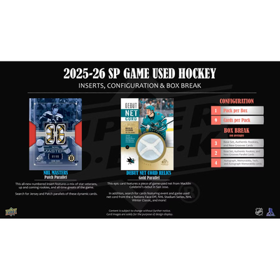 Puck Gal Card Breaks Public #210F - NEW Release 2025-26 SP Game Used Combo Break!