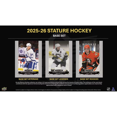 Puck Gal Card Breaks #2463: 25/26 Stature Master Case Pick Your Team!  (16 Boxes)