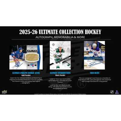 Puck Gal Card Breaks #2350: 2025-26 Ultimate Collection Master Case Pick Your Team (16 Boxes)!