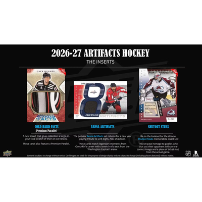 Puck Gal Card Breaks #2420: 2026-27 Artifacts New Release Day Inner Case Break