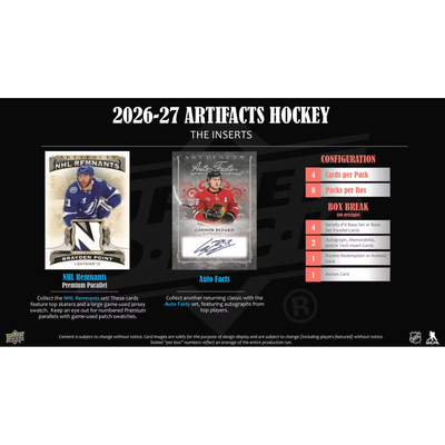 Puck Gal Card Breaks #2420: 2026-27 Artifacts New Release Day Inner Case Break