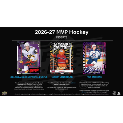 Puck Gal Card Breaks #2364: 2026-27 MVP Hockey NEW RELEASE DAY 5-Box