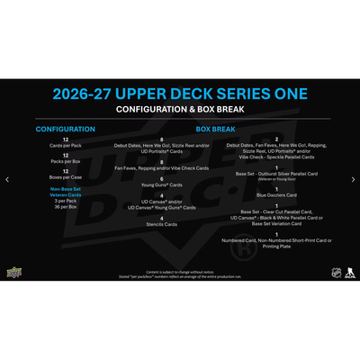 Puck Gal Card Breaks #2441: Half Case Break NEW RELEASE 2026-27 Series One Hockey