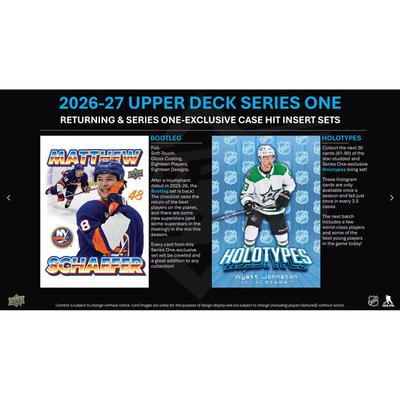 Puck Gal Card Breaks #2441: Half Case Break NEW RELEASE 2026-27 Series One Hockey