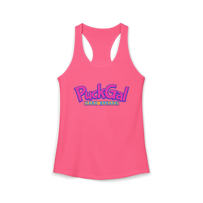 Puck Gal Card Breaks Racerback Tank Top