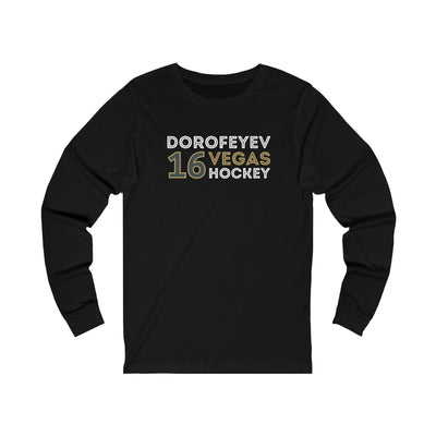 Long-sleeve Pavel Dorofeyev Shirt 16 Vegas Hockey Grafitti Wall Design Unisex Jersey Long Sleeve