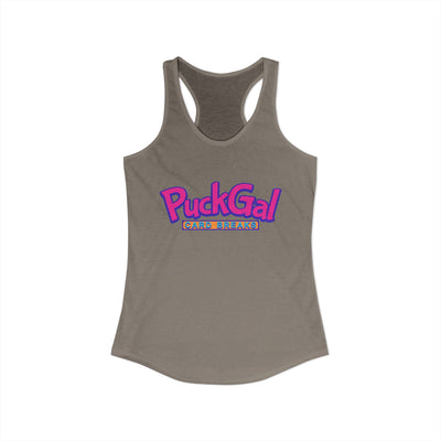 Puck Gal Card Breaks Racerback Tank Top