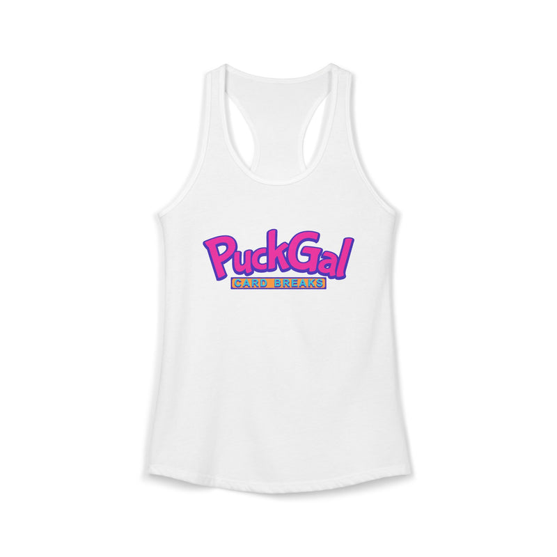 Puck Gal Card Breaks Racerback Tank Top