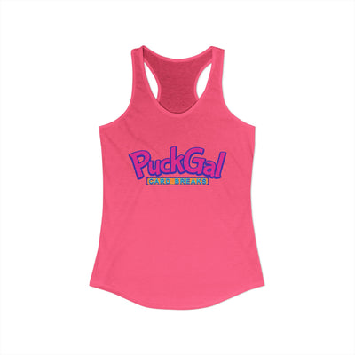Puck Gal Card Breaks Racerback Tank Top