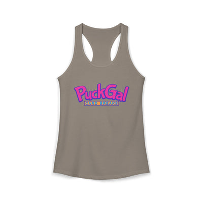 Puck Gal Card Breaks Racerback Tank Top