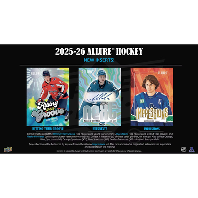 Puck Gal Card Breaks #2026: 2025-26 Allure Pick Your Team Inner Case Break (9 Boxes)!