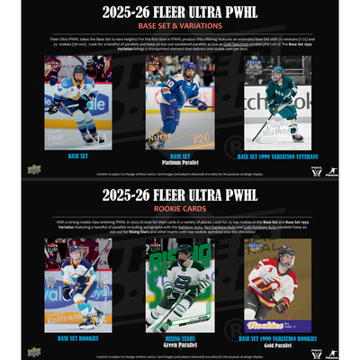 Puck Gal Card Breaks #2398: 2025-26 Fleer Ultra PWHL 4-Box:  15 Spot Pack Random Break