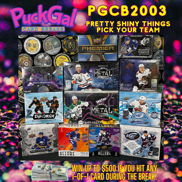 Puck Gal Card Breaks #2003: Pretty Shiny Things Pick Your Team!
