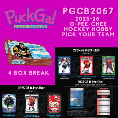 Puck Gal Card Breaks #2067: 25/26 O-Pee-Chee Hockey 4-Box Pick Your Team!